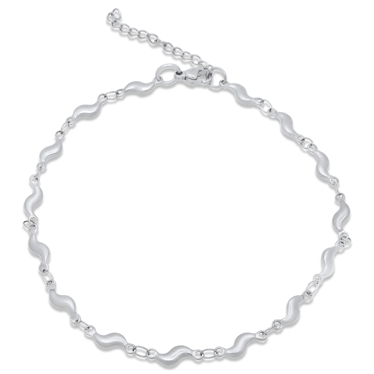 Wavy Silver Bracelet 4MM Βραχιόλι από ανοξείδωτο ατσάλι 316L